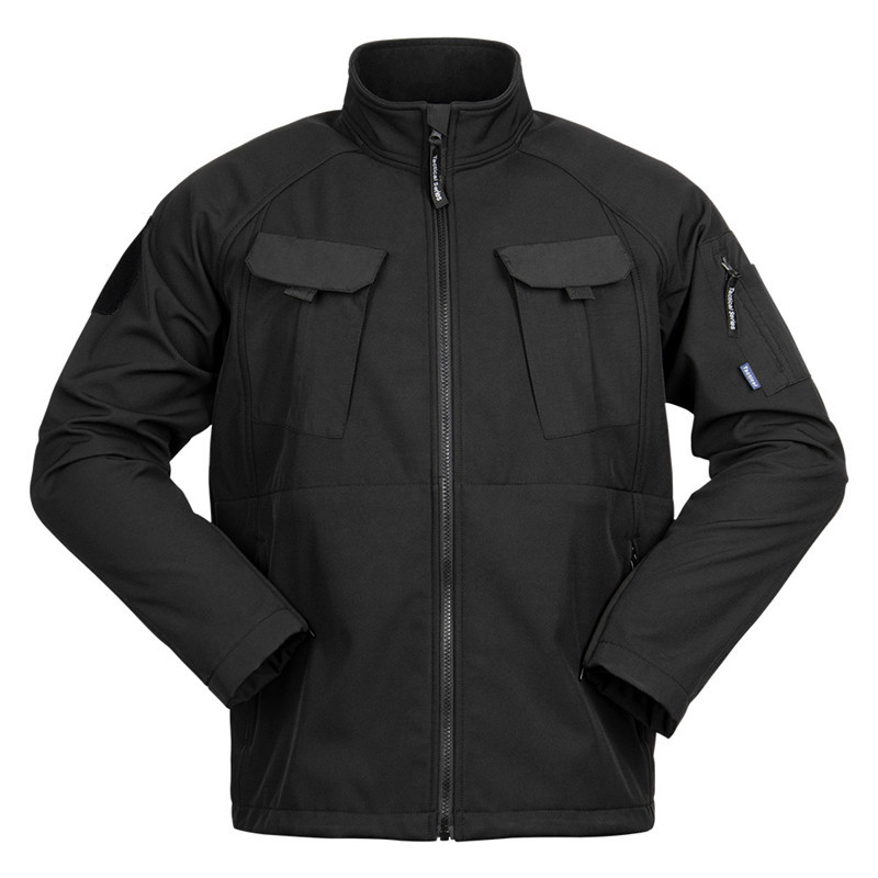 5% Spandex Military Winter Coat Softshell Windproof Jacket 95% Polyester